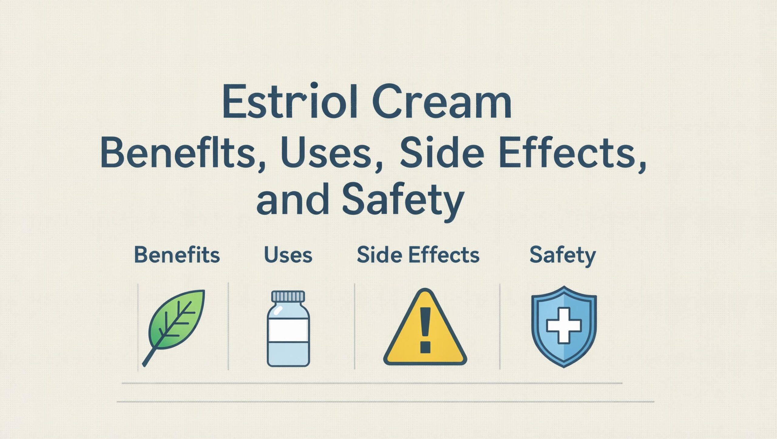 Estriol Cream Benefits, Uses, Side Effects, and Safety